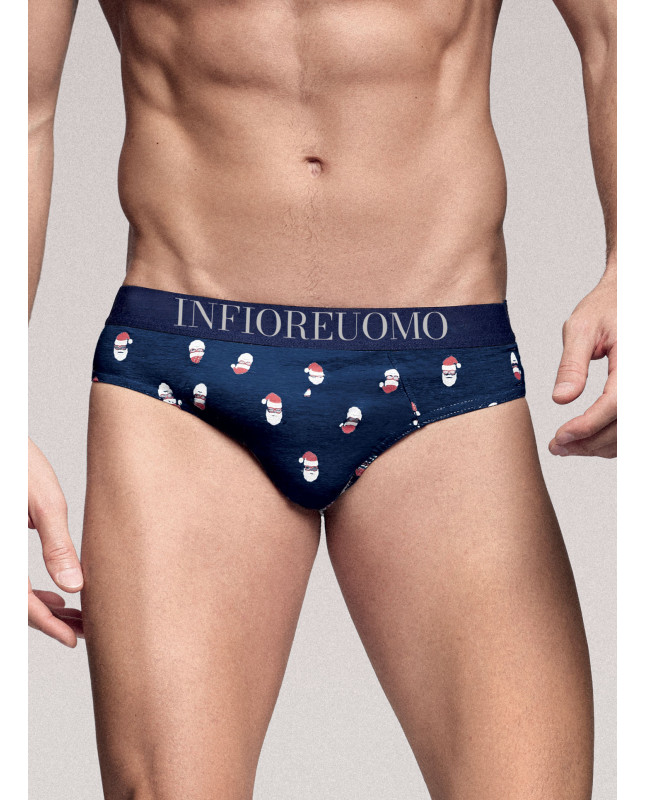 Slip con elastico parlato in cotone. INFIOREUOMO