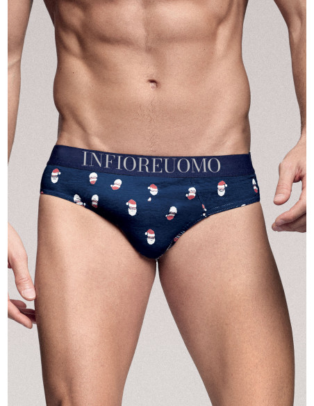 Slip con elastico parlato in cotone. INFIOREUOMO