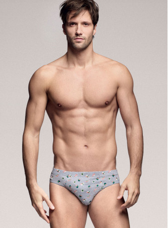 Slip in cotone elasticizzato stampato. INFIOREUOMO 2