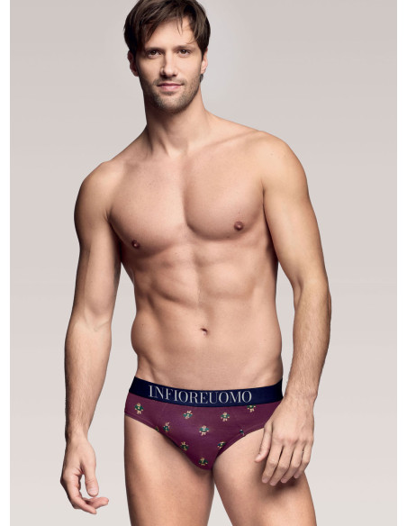 Slip con elastico parlato. INFIOREUOMO