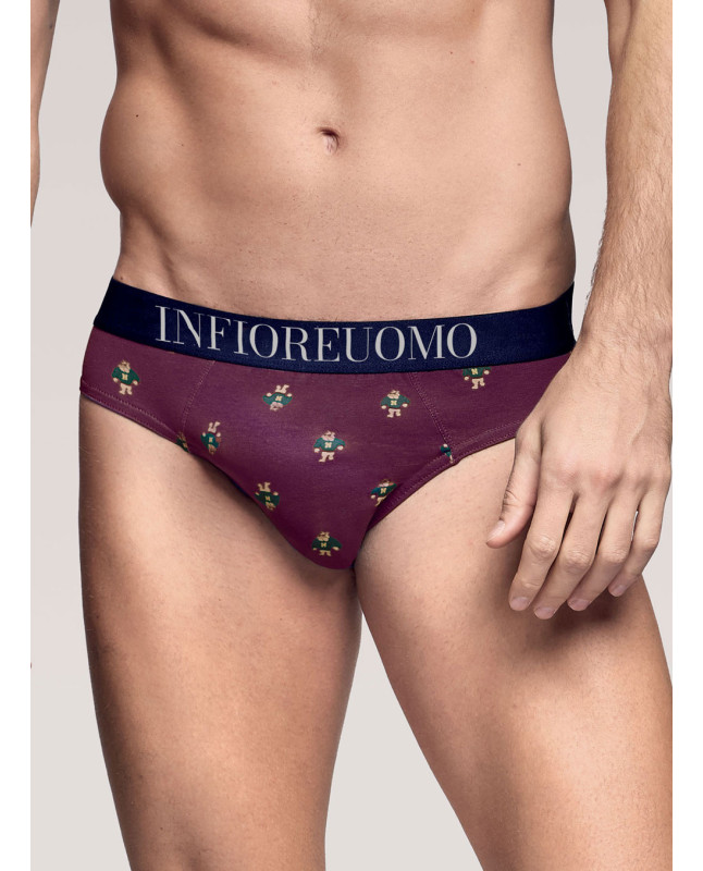 Slip con elastico parlato. INFIOREUOMO