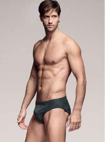 Slip in cotone elasticizzato stampato. INFIOREUOMO