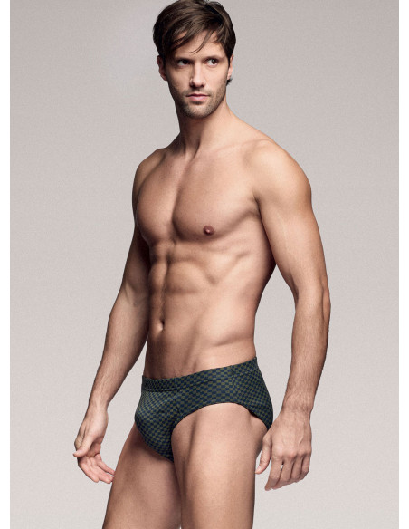 Slip in cotone elasticizzato stampato. INFIOREUOMO