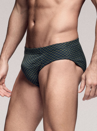 Slip in cotone elasticizzato stampato. INFIOREUOMO 2