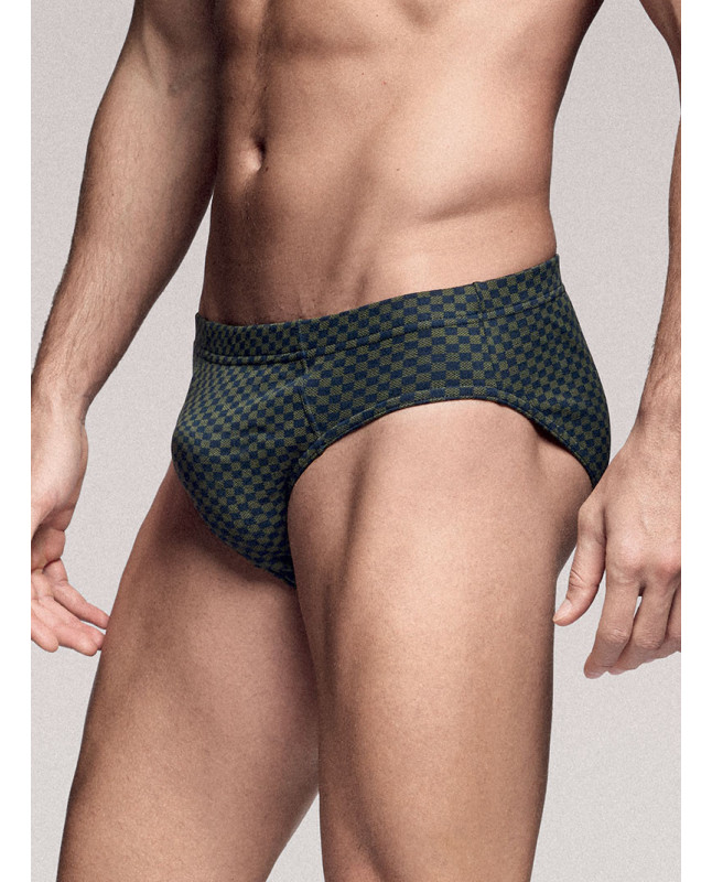 Slip in cotone elasticizzato stampato. INFIOREUOMO