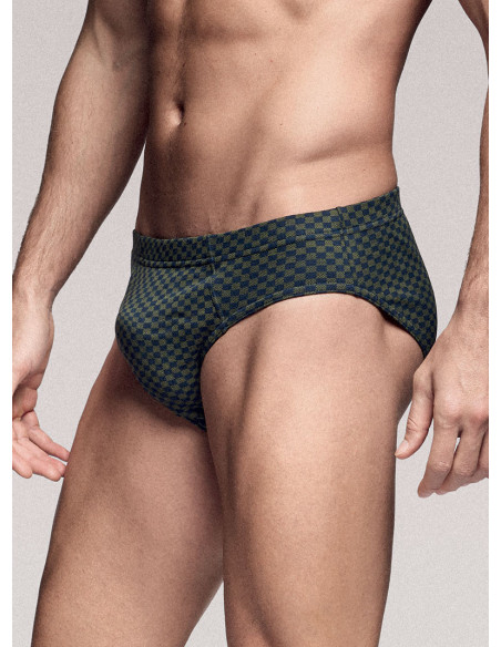 Slip in cotone elasticizzato stampato. INFIOREUOMO