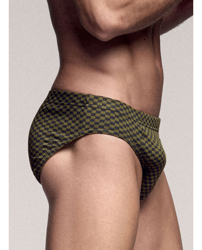 Slip in cotone elasticizzato stampato. INFIOREUOMO