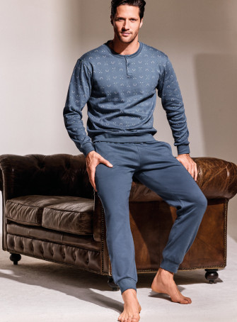 Pigiama serafino in interlock di cotone - GOLF