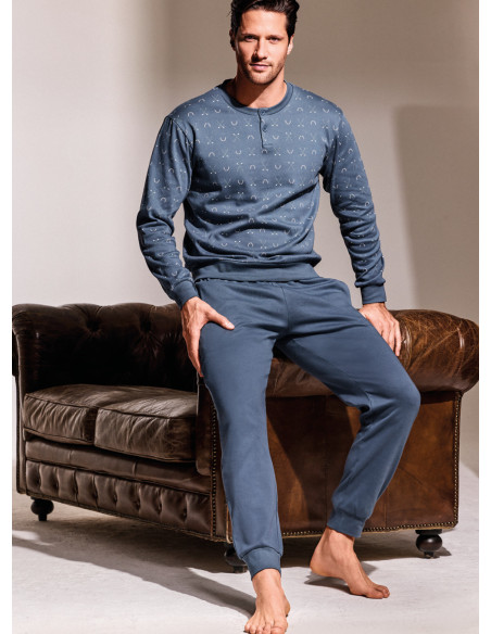 Pigiama serafino in interlock di cotone - GOLF