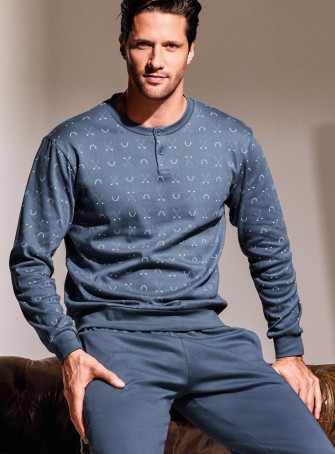 Pigiama serafino in interlock di cotone - GOLF 2