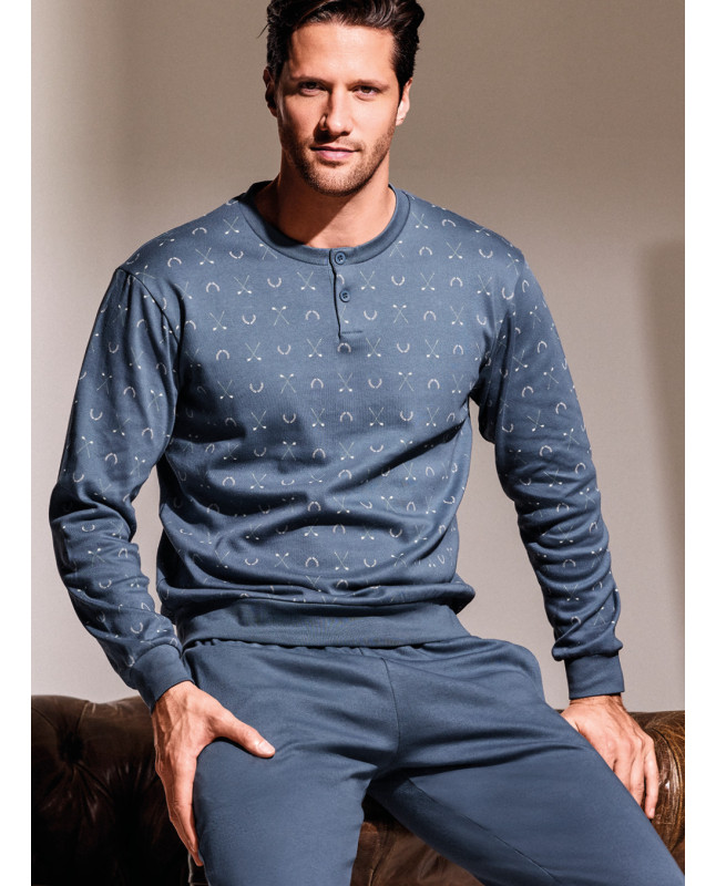 Pigiama serafino in interlock di cotone - GOLF