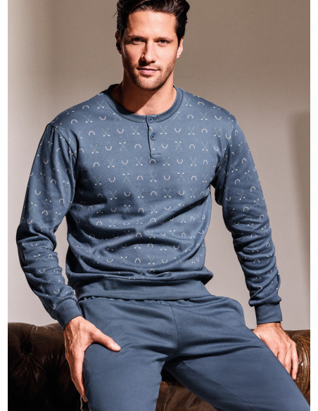 Pigiama serafino in interlock di cotone - GOLF