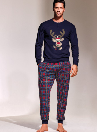 Pigiama serafino in interlock di cotone - CLAUS 2