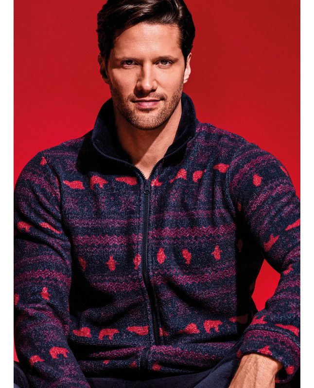 Pigiama full zip in Coral - CLAUS