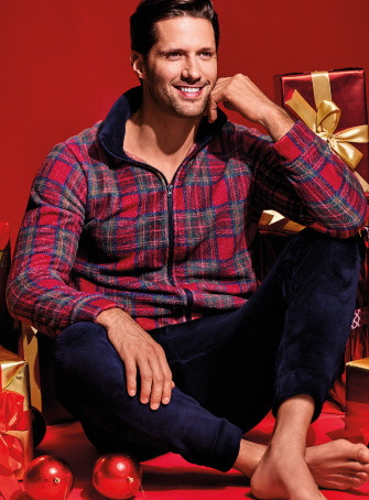 Pigiama full zip in Coral - CLAUS