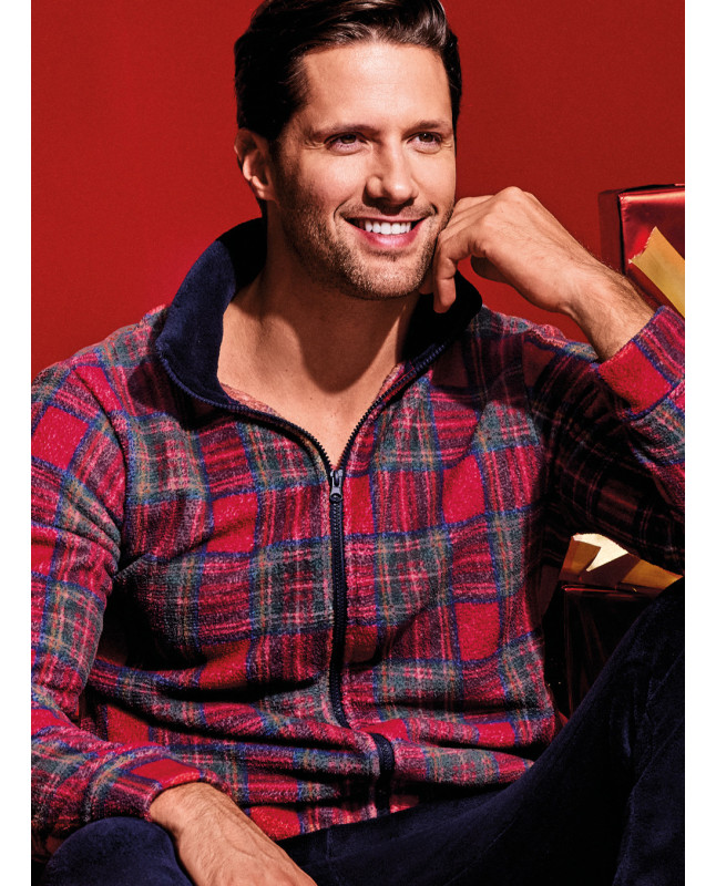 Pigiama full zip in Coral - CLAUS