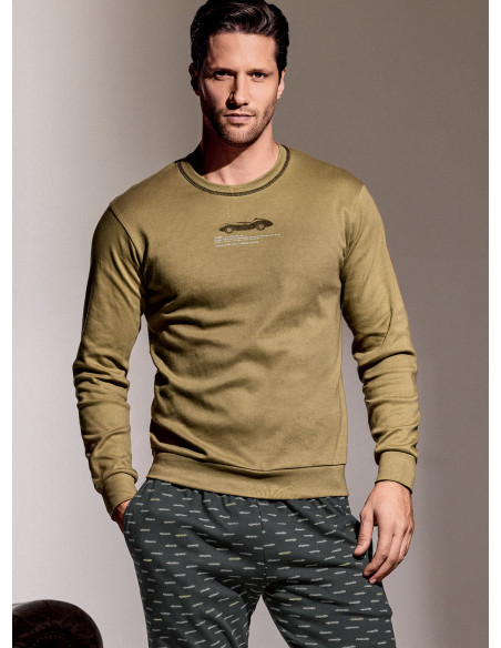 Pigiama girocollo in interlock di cotone - RACING