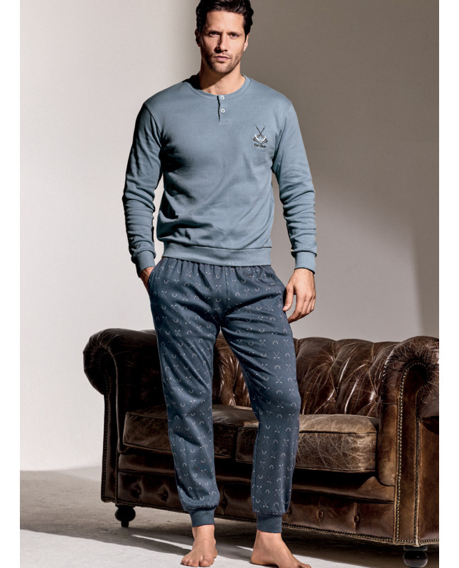 Pigiama serafino in interlock di cotone - GOLF