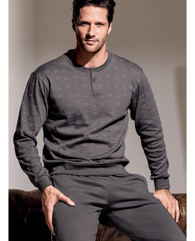 Pigiama serafino in interlock di cotone - GOLF