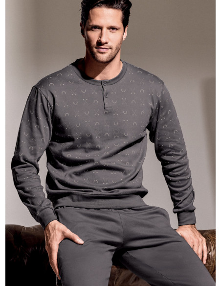 Pigiama serafino in interlock di cotone - GOLF