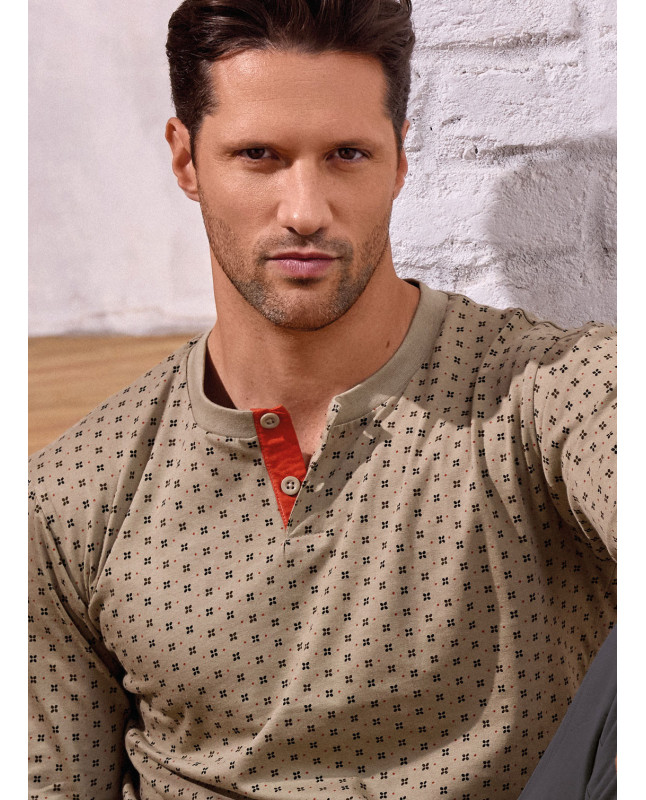 Pigiama uomo serafino in jersey di cotone – TIGHT | INFIOREUOMO