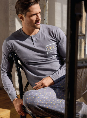 Pigiama uomo serafino in jersey di cotone – MIKADO | INFIOREUOMO 2