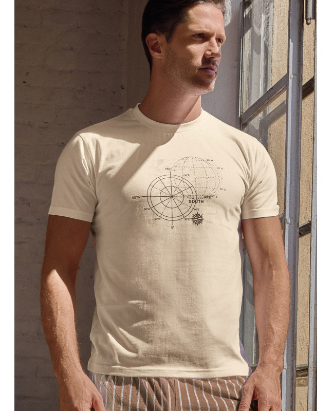 Pigiama girocollo uomo jersey cotone World Trip | INFIOREUOMO