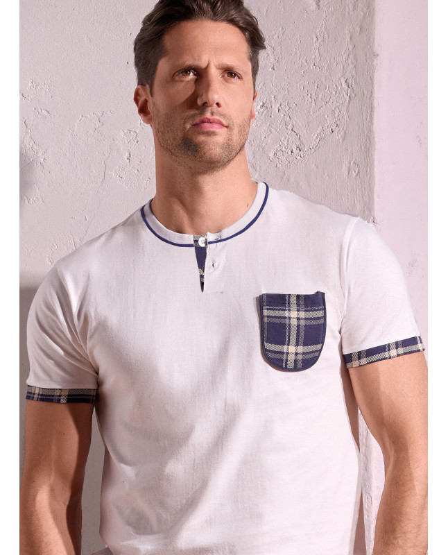 Pigiama uomo serafino cotone Chilling | INFIOREUOMO