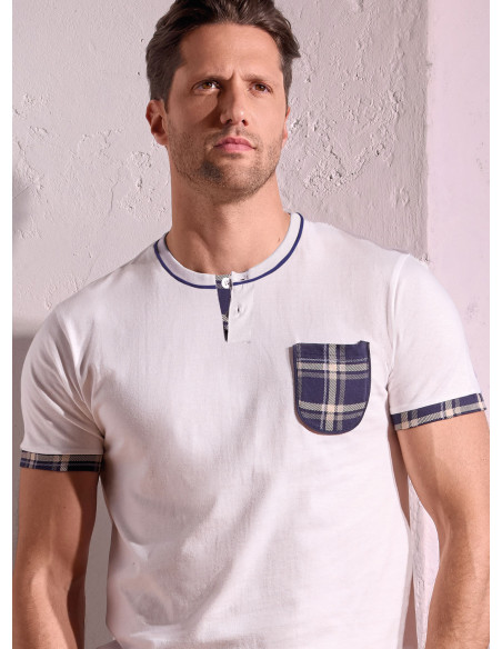 Pigiama uomo serafino cotone Chilling | INFIOREUOMO