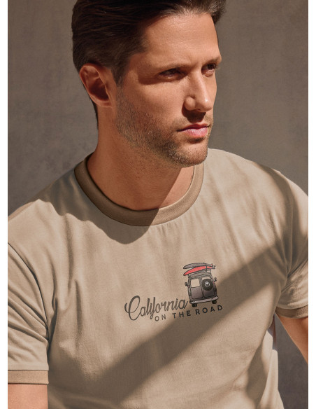 Pigiama uomo girocollo cotone shorts Go Surf | INFIOREUOMO