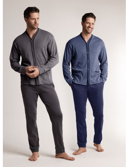 Pigiama aperto scollo V - HAMPTON | Infioreuomo
